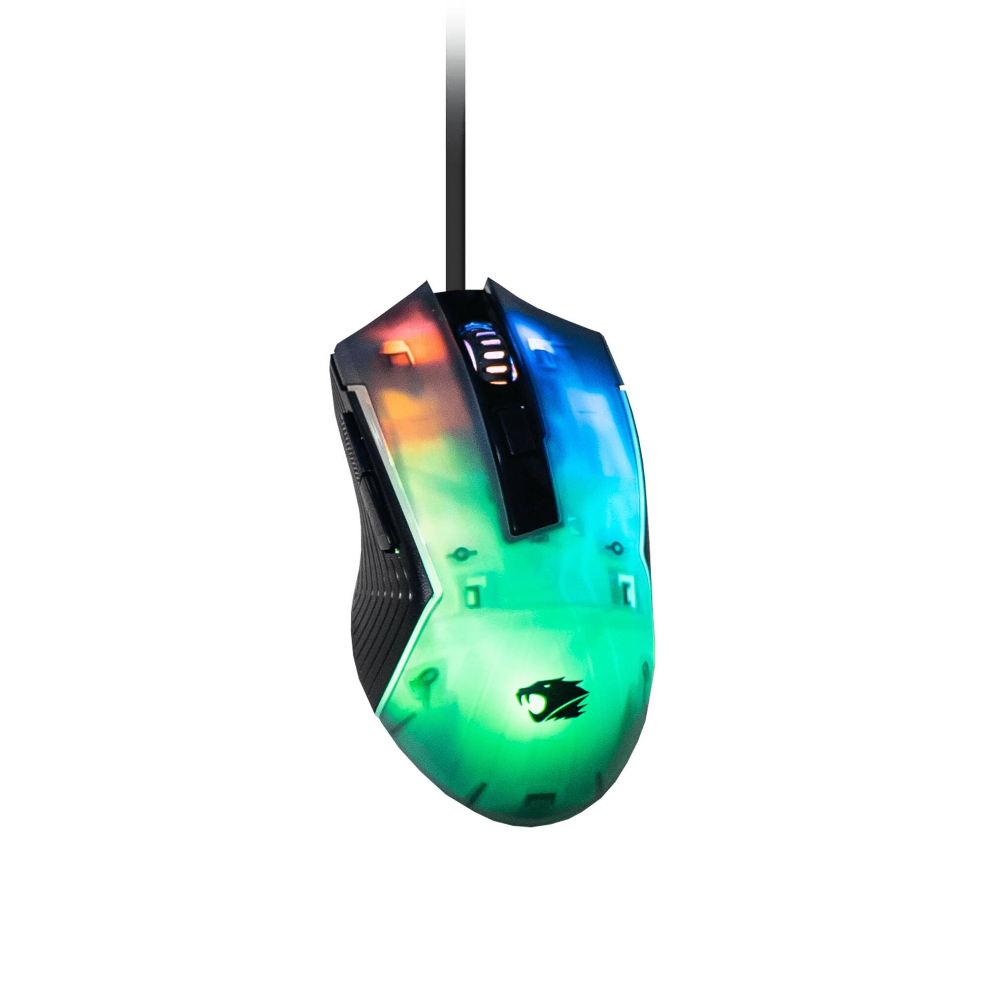 Left. iBUYPOWER - iBUYPOWER MK9 RGB Mechanical Gaming Keyboard and Mouse Combo - Black, Tactile Brown Switches - Black.