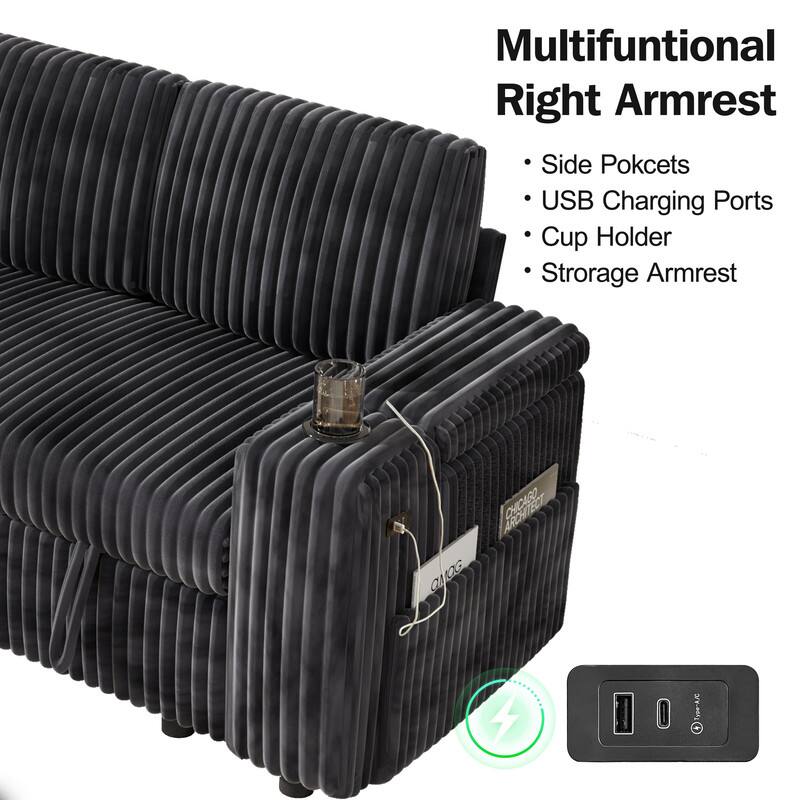 Multifunctional Right Armrest

- Side Pockets
- USB Charging Ports
- Cup Holder
- Storage Armrest

CHICAGO ARCHITECT

OMOG