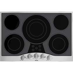 Viking - 29.9" Electric Cooktop - Black/stainless steel - Front_Zoom