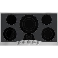 Viking - 36.2" Electric Cooktop - Stainless Steel - Front_Zoom