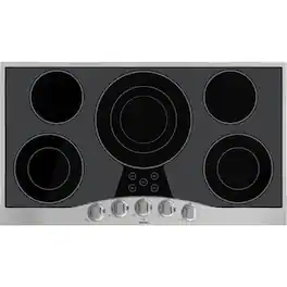 Viking - 36.2" Electric Cooktop - Stainless Steel