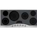 Viking - 45 in. Wide 5 Element Electric Cooktop - Stainless Steel