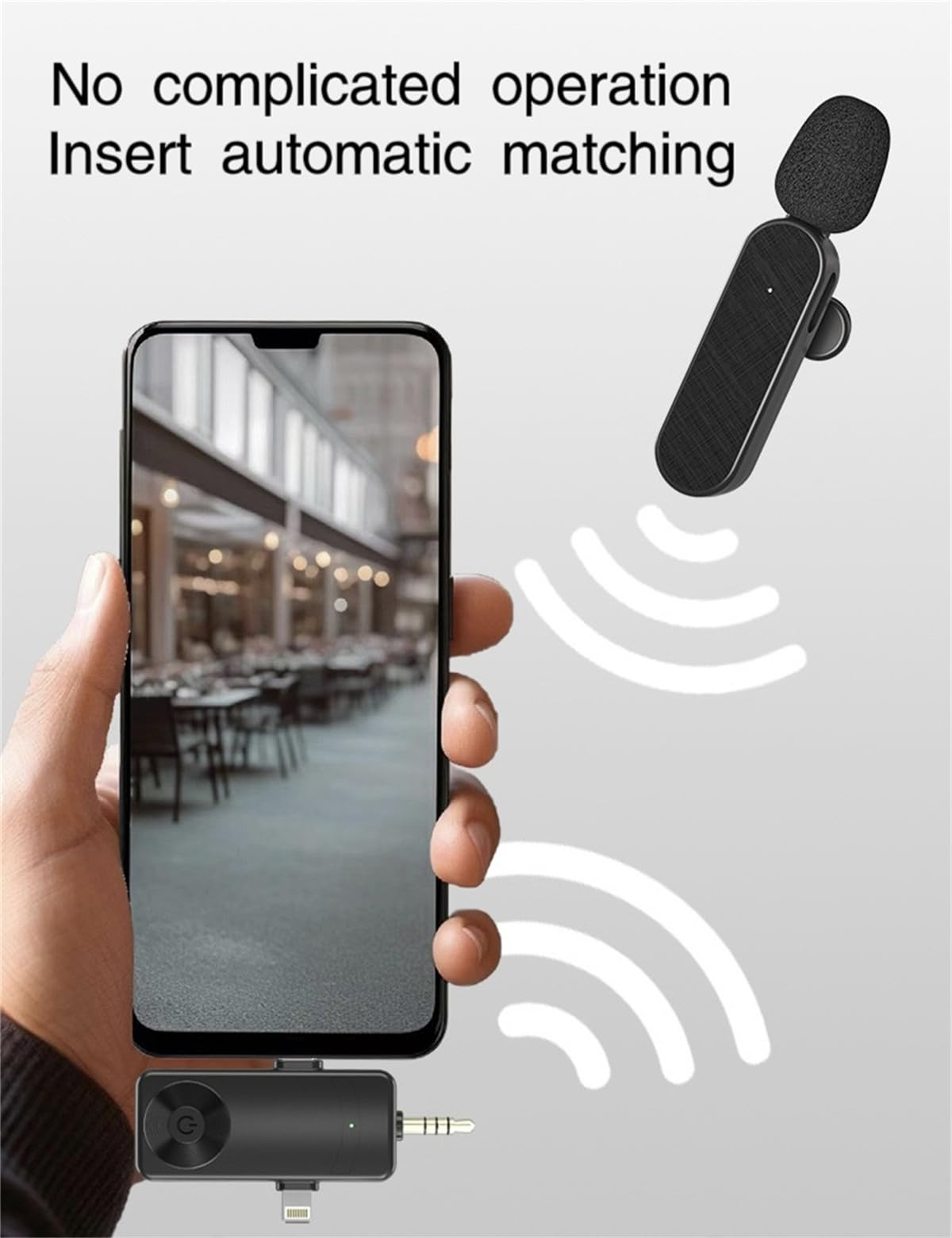 No complicated operation  
Insert automatic matching