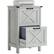 Front. Homcom - File Cabinet with 2 Drawers, Rustic Farmhouse Office Storage Cabinet for A4, Letter Size - Light Gray.