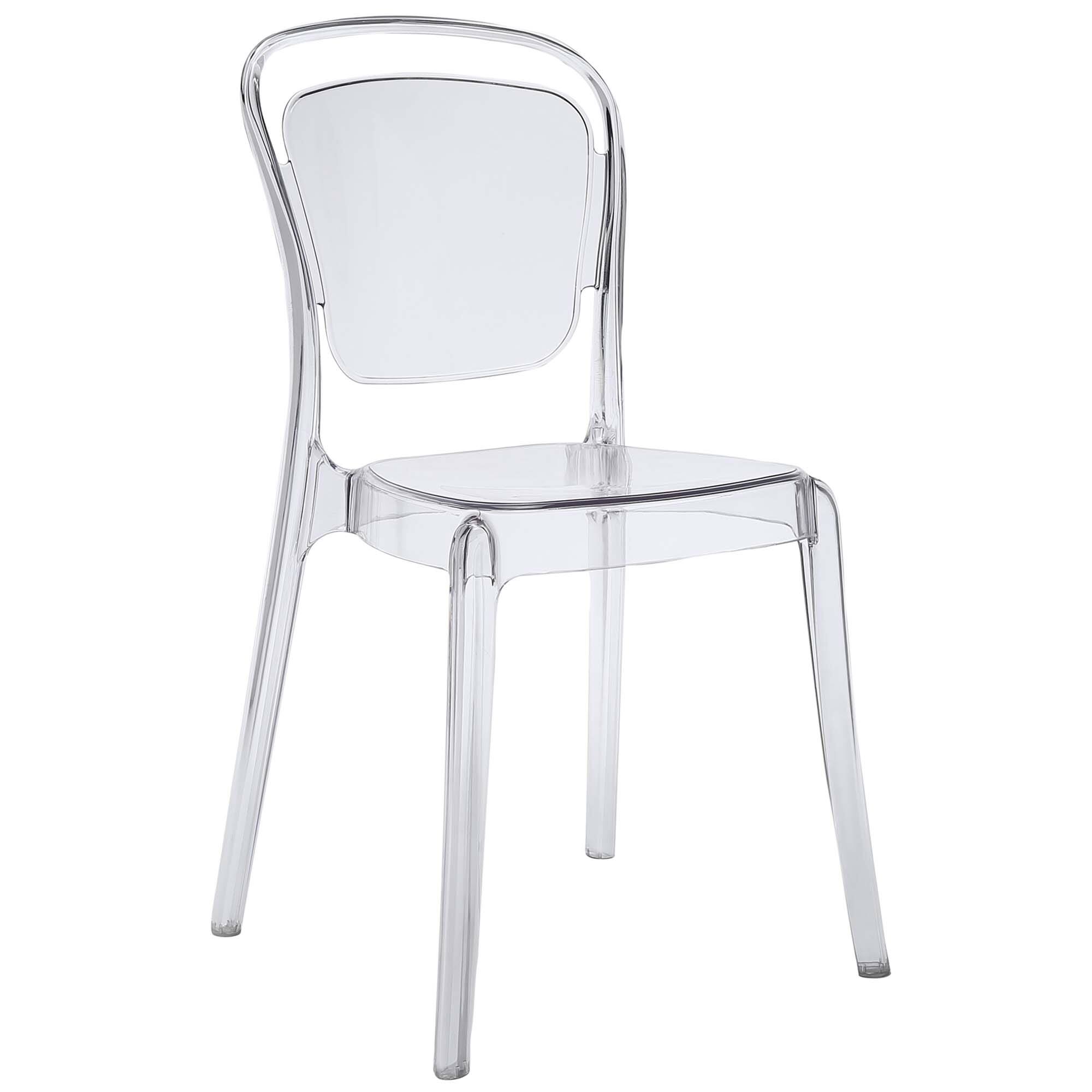 Angle. Modway - Entreat Dining Side Chair by Modway - Clear.