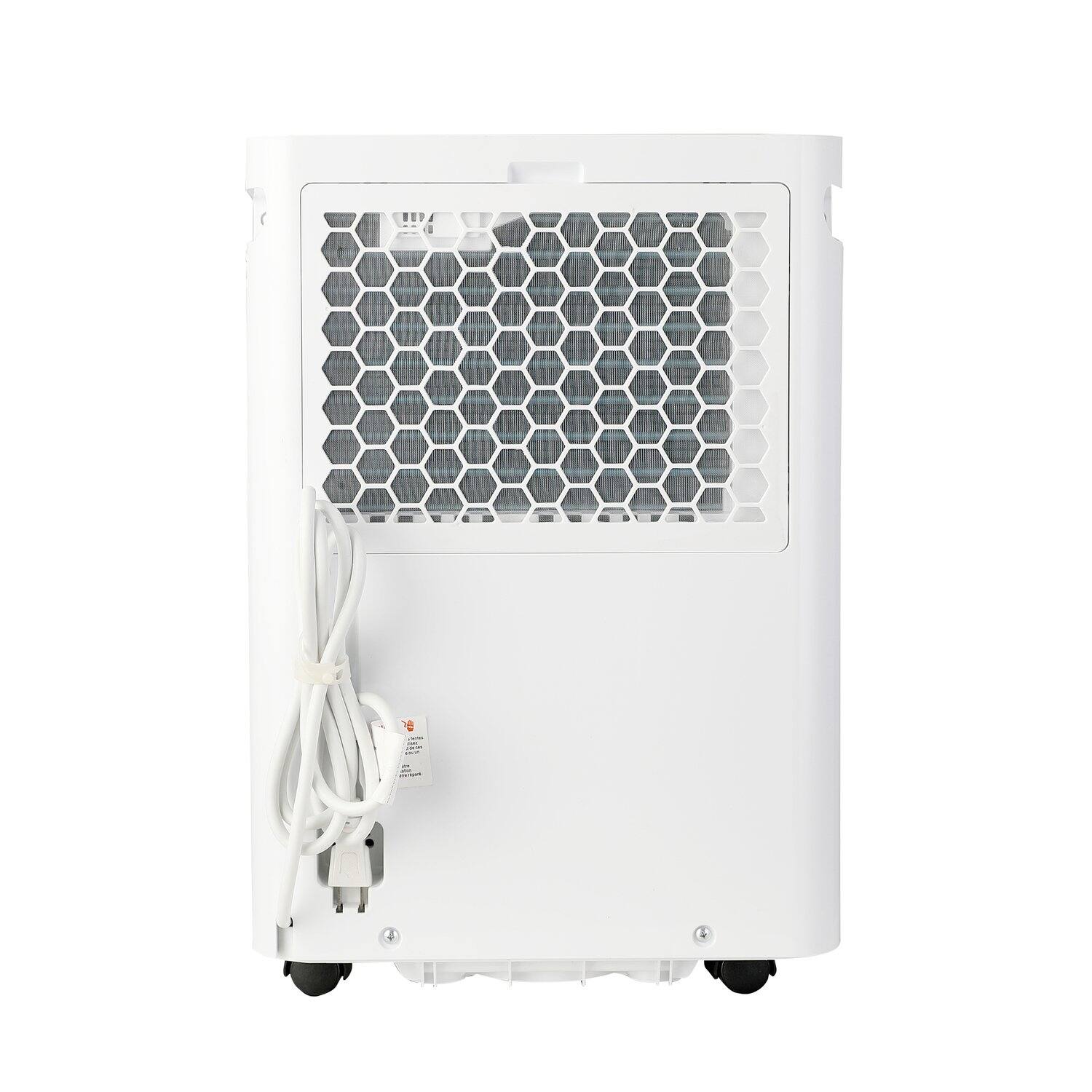 Alt View 7. Hisense - Hisense 35 Pint 3000 Sq. Ft. 8 quarts Bucket Capacity Compact Dehumidifier with Slide-Out Bucket - White.