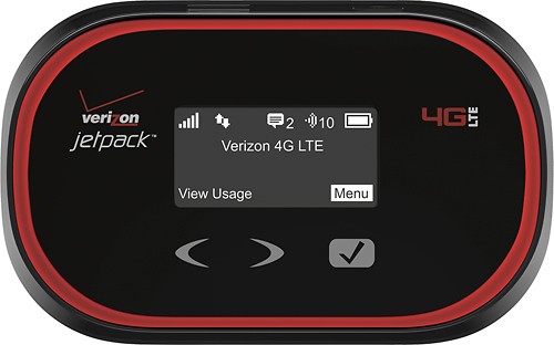  Verizon Wireless - Jetpack MiFi 5510 4G LTE No-Contract Mobile Hotspot