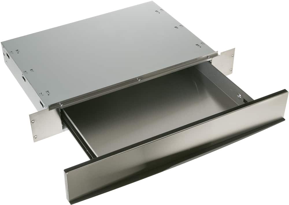 Angle. GE - Profile Advantium Wall Oven Storage Drawer - Stainless-Steel.