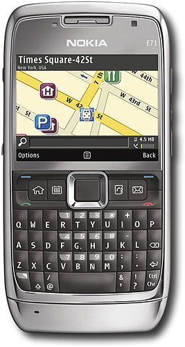  Nokia - E71 Cell Phone (Unlocked) - Gray Steel