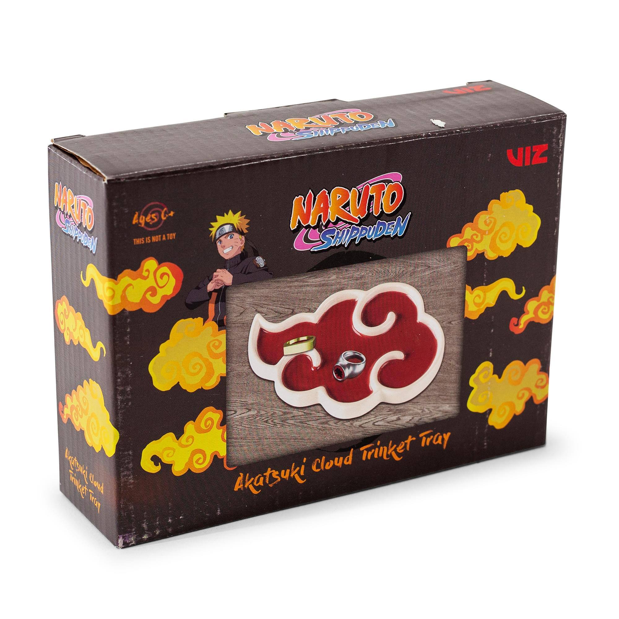 NARUTO SHIPPUDEN  
Akatsuki Cloud Trinket Tray  

NARUTO SHIPPUDEN  
THIS IS NOT A TOY  

ages 5+  

Akatsuki Cloud Trinket Tray  

VIZ