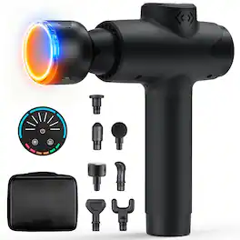 Sugift - Deep Tissue Percussion Massage Gun with Hot and Cold Therapy 7 Heads and 20 Speed Levels
