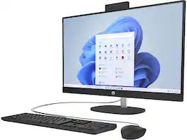 HP - Refurbished Excellent - 27-cr1000 27" Touch FHD AIO Intel Ultra 7 155U 16GB DDR5 512GB NVMe W11 - Black