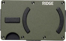 Front. The Ridge Wallet - MAGSAFE WALLET - Matte Olive.