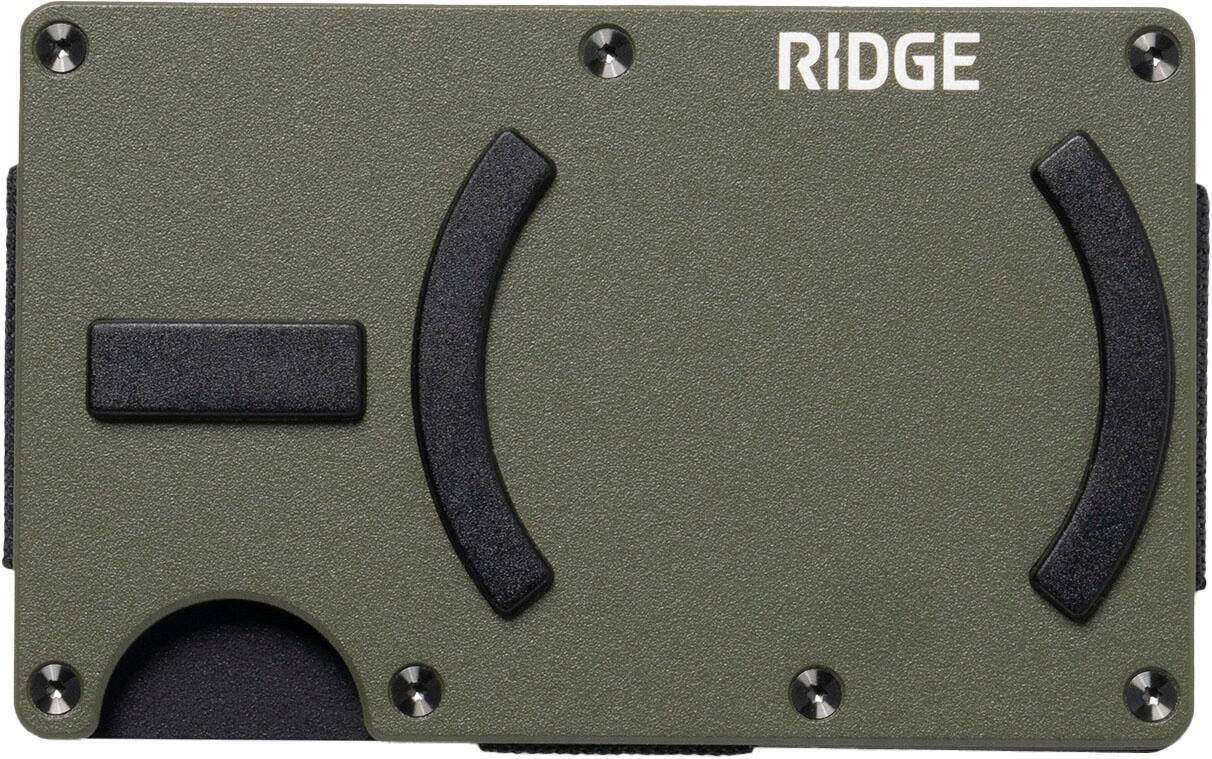 Front. The Ridge Wallet - MAGSAFE WALLET - Matte Olive.