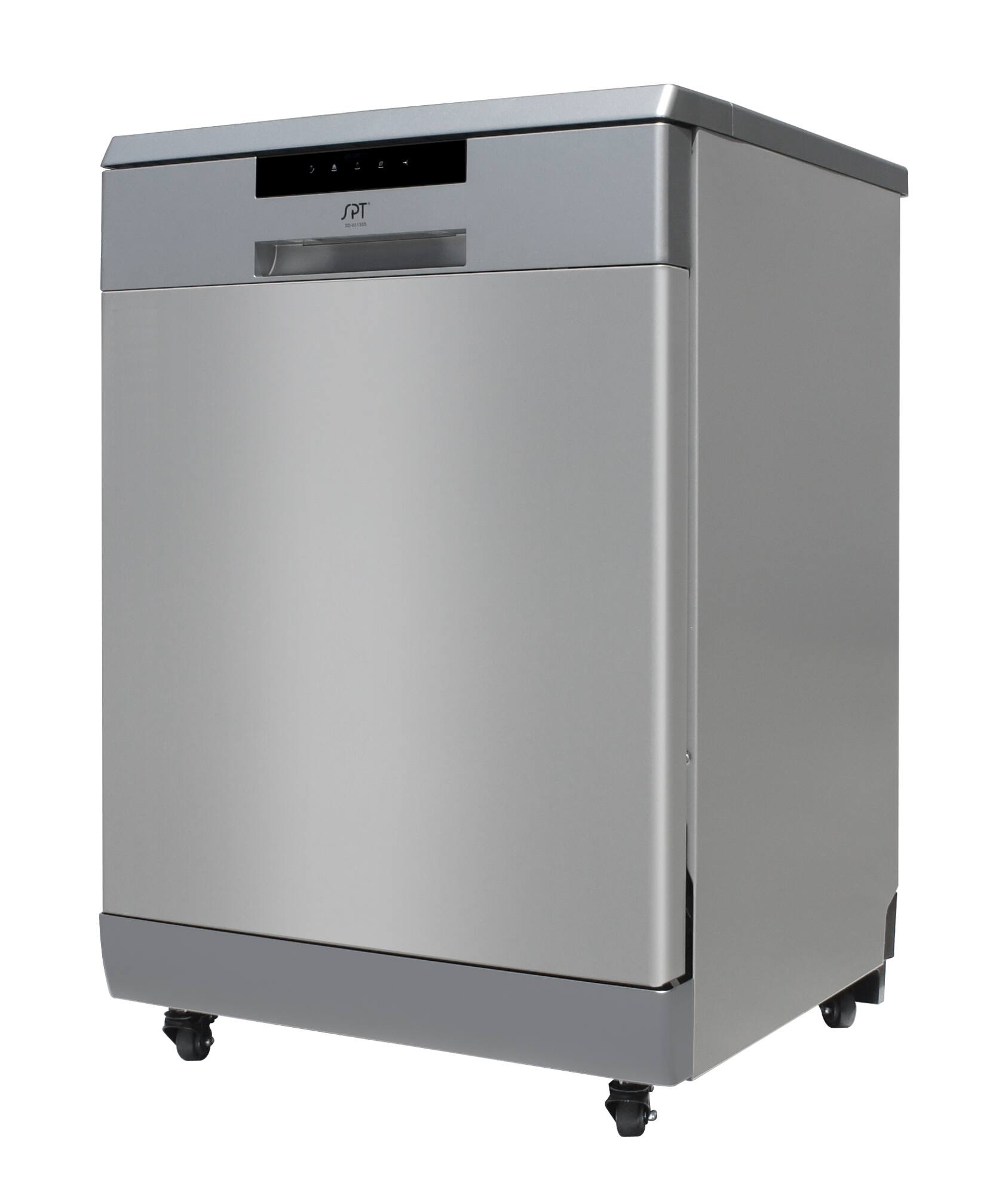 Angle. Sunpentown - 24 in. Energy Star Portable Dishwasher, Stainless steel - Stainless Steel.