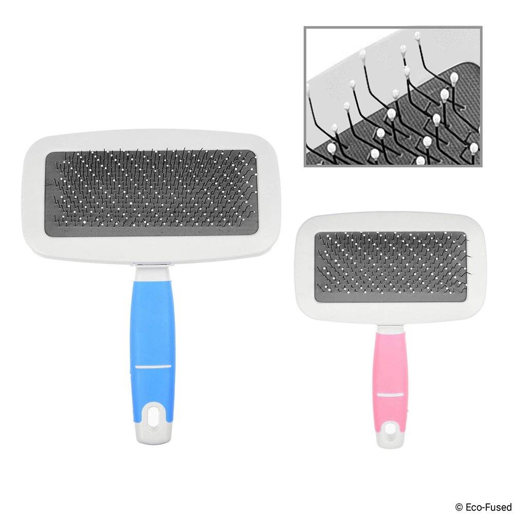 Angle. THIRSTY TURTLE - Slicker Brush and Nail Clippers for Dogs, Cats, and Pets – Grooming and Claw Care Tools for Hair and Nail Maintenance.