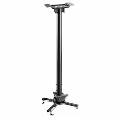 Front. Mount-It! - Heavy Duty Projector Ceiling Mount with Full Motion & Height Adjustment for Large Projectors, Black - Black.