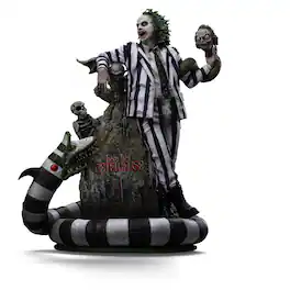 Iron Studios - Beetlejuice Beetlejuice - Art Scale 1/10 - Beetlejuice Statue - COLLECTIBLES - Multicolor