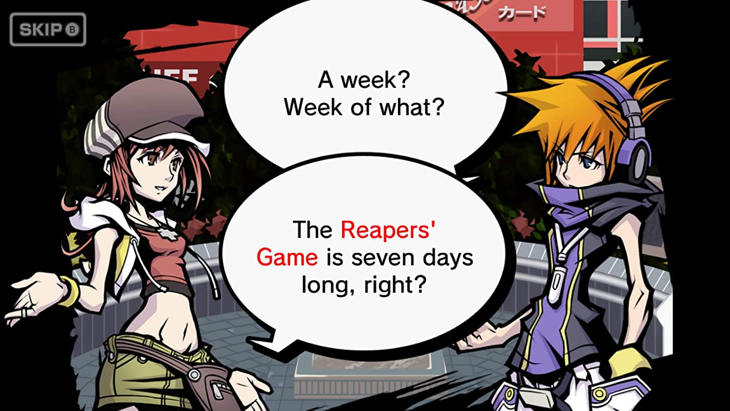 A week?  
Week of what?  
The Reapers' Game is seven days long, right?