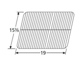 Music City Metals - MCM595009110 grid, porc stl wire, 15.375 x 19; Chb