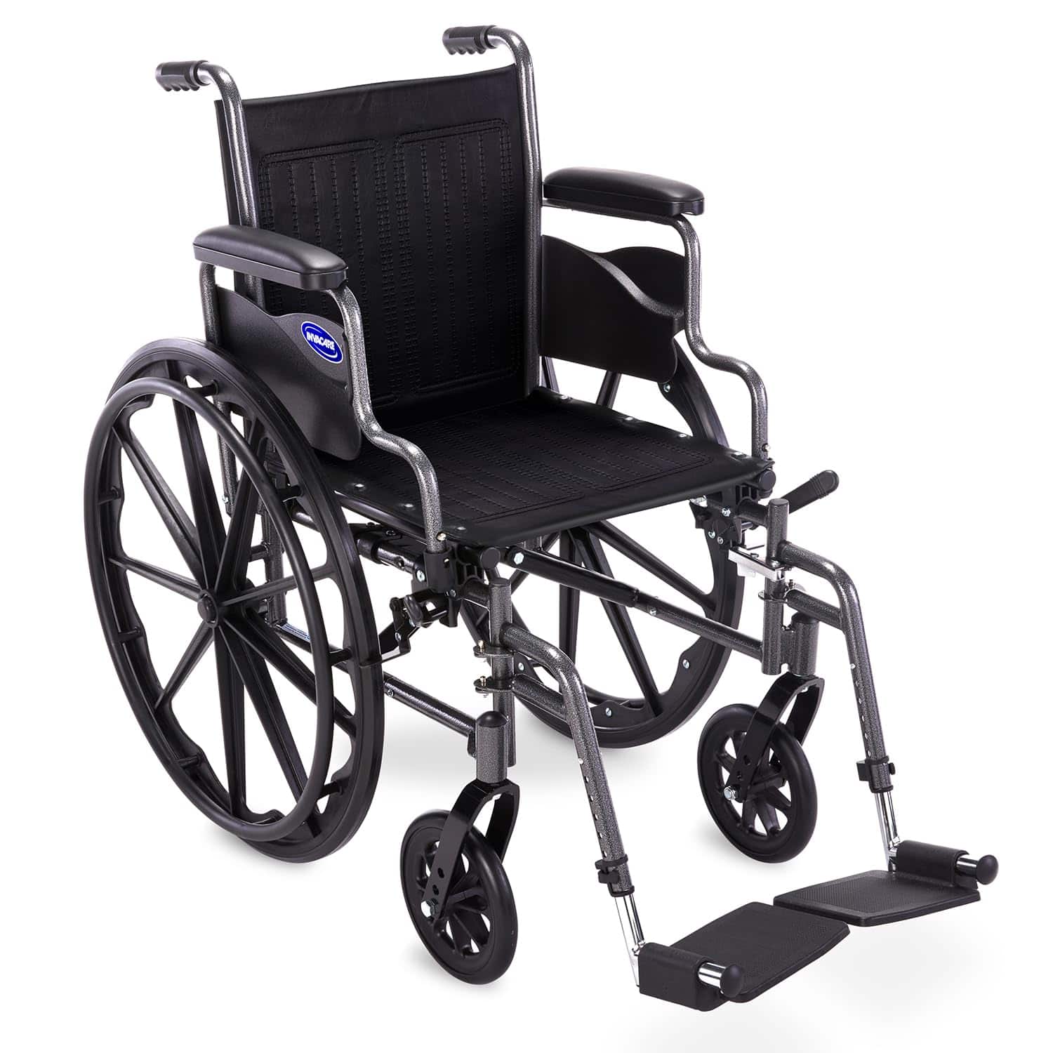 Invacare - Tracer SX3 16" Foldable Manual Wheelchair w/ Swing-Away Footrests & Desk Arms - Black