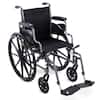 Front. Invacare - Tracer SX3 16" Foldable Manual Wheelchair w/ Swing-Away Footrests & Desk Arms - Black.