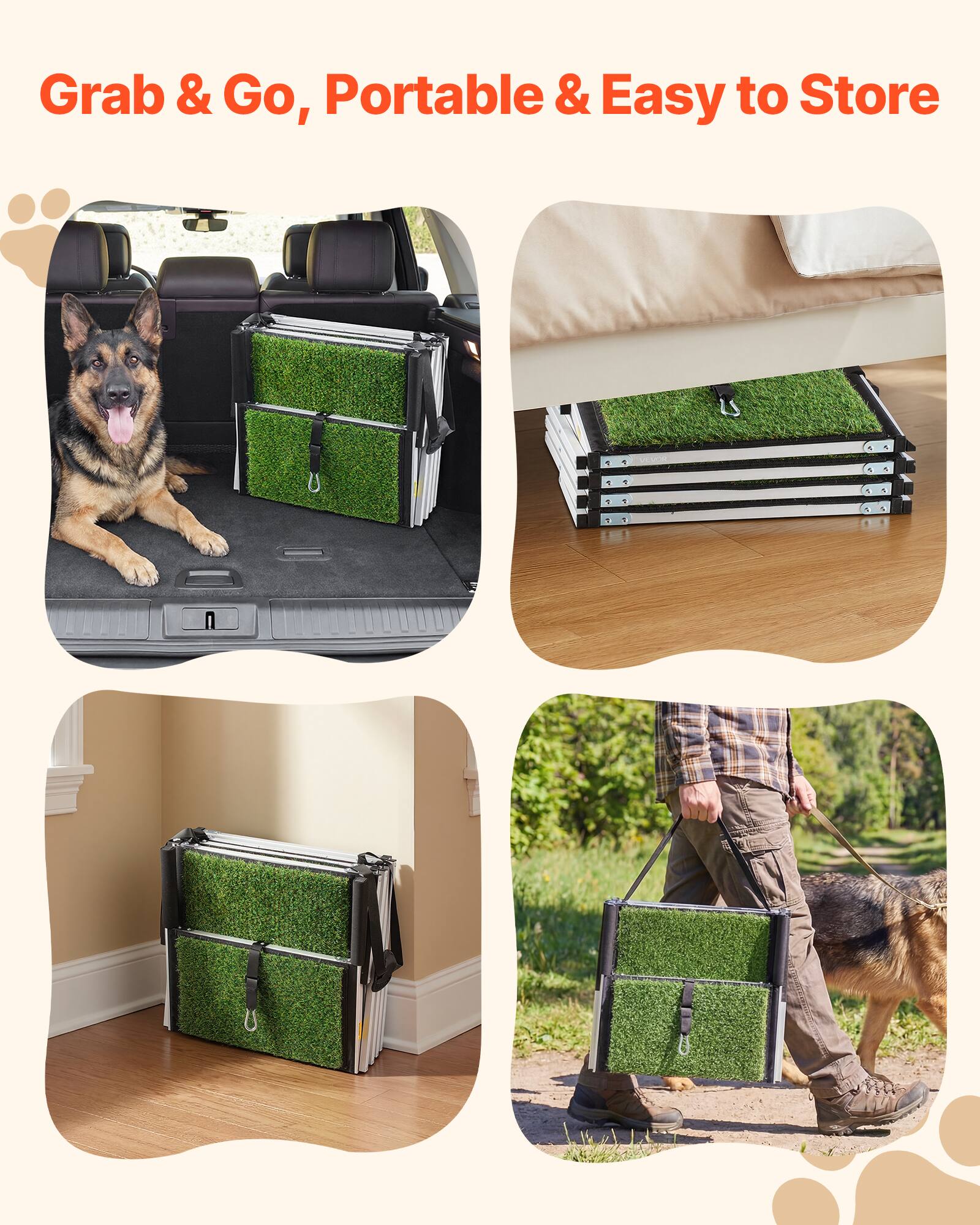 Grab & Go, Portable & Easy to Store