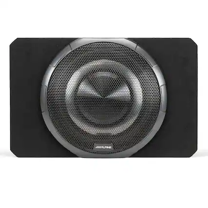 Front. Alpine - Alpine PWV-SB12 12" BassRev™ Powered Subwoofer Enclosure - Black/Gray.
