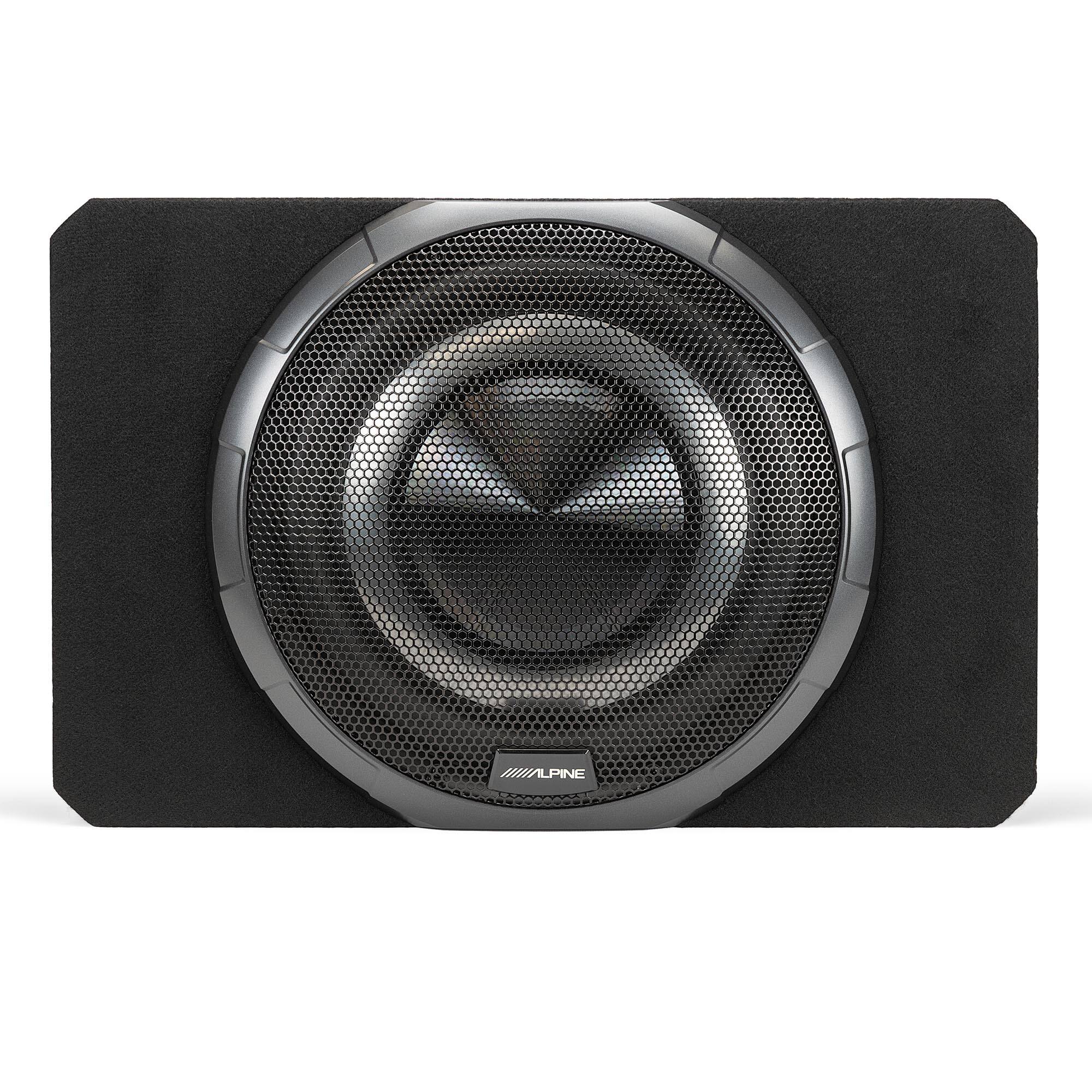 Front. Alpine - Alpine PWV-SB12 12" BassRev™ Powered Subwoofer Enclosure - Black/Gray.
