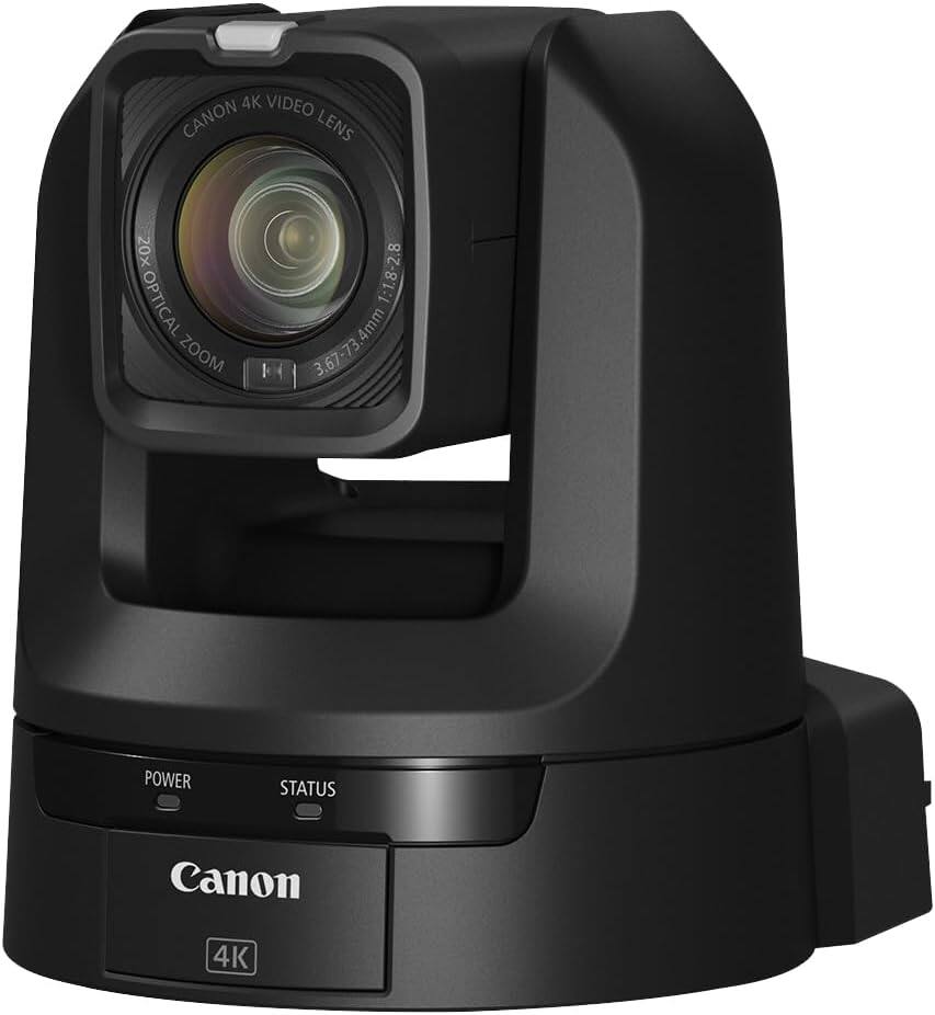 4K VIDEO CANON LENS  
20x OPTICAL ZOOM  
OPTICAL ZOOM  
1:1.8-2.8  
4mm  
3.67-73  
POWER STATUS  
Canon 4K