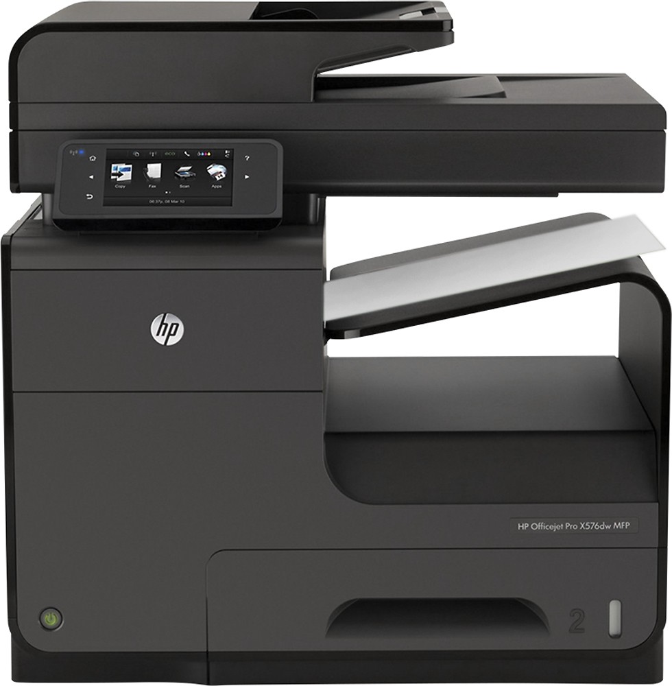 doll Precipice Feel bad HP Officejet Pro X576dw Wireless All-In-One Printer Black CN598A#B1H - Best  Buy