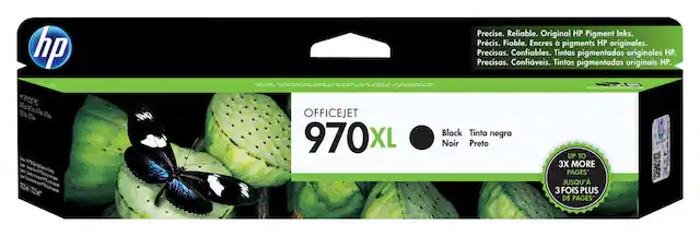 Front. HP - 970XL High-Yield Ink Cartridge - Black.