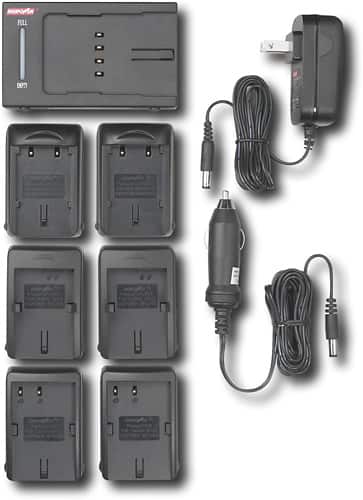 Front. Digipower - Dual Battery Charger - Gray.