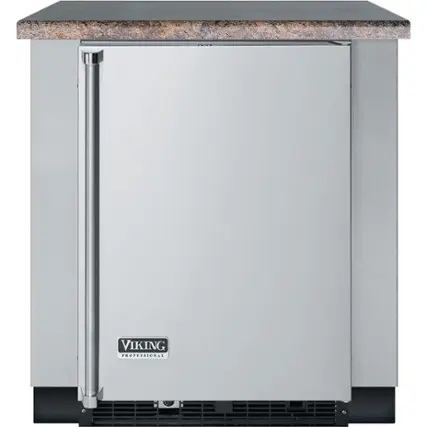 Alt View 12. Viking - Undercounter Refrigeration Base - Silver.