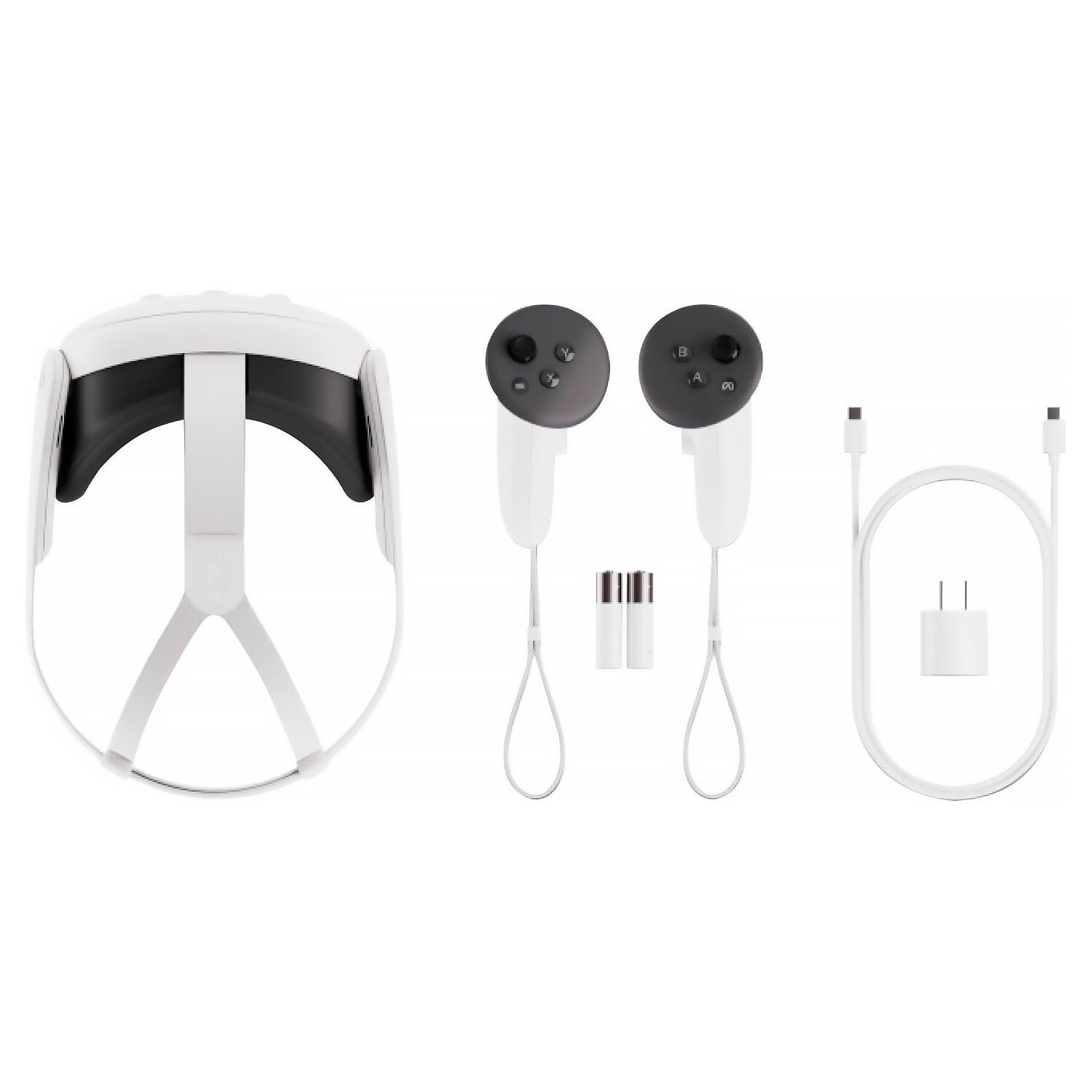 Alt View 8. Meta - Meta - Quest 3S 256GB - All-in-One VR Headset for Mixed Reality - 3-month trial - White - White.