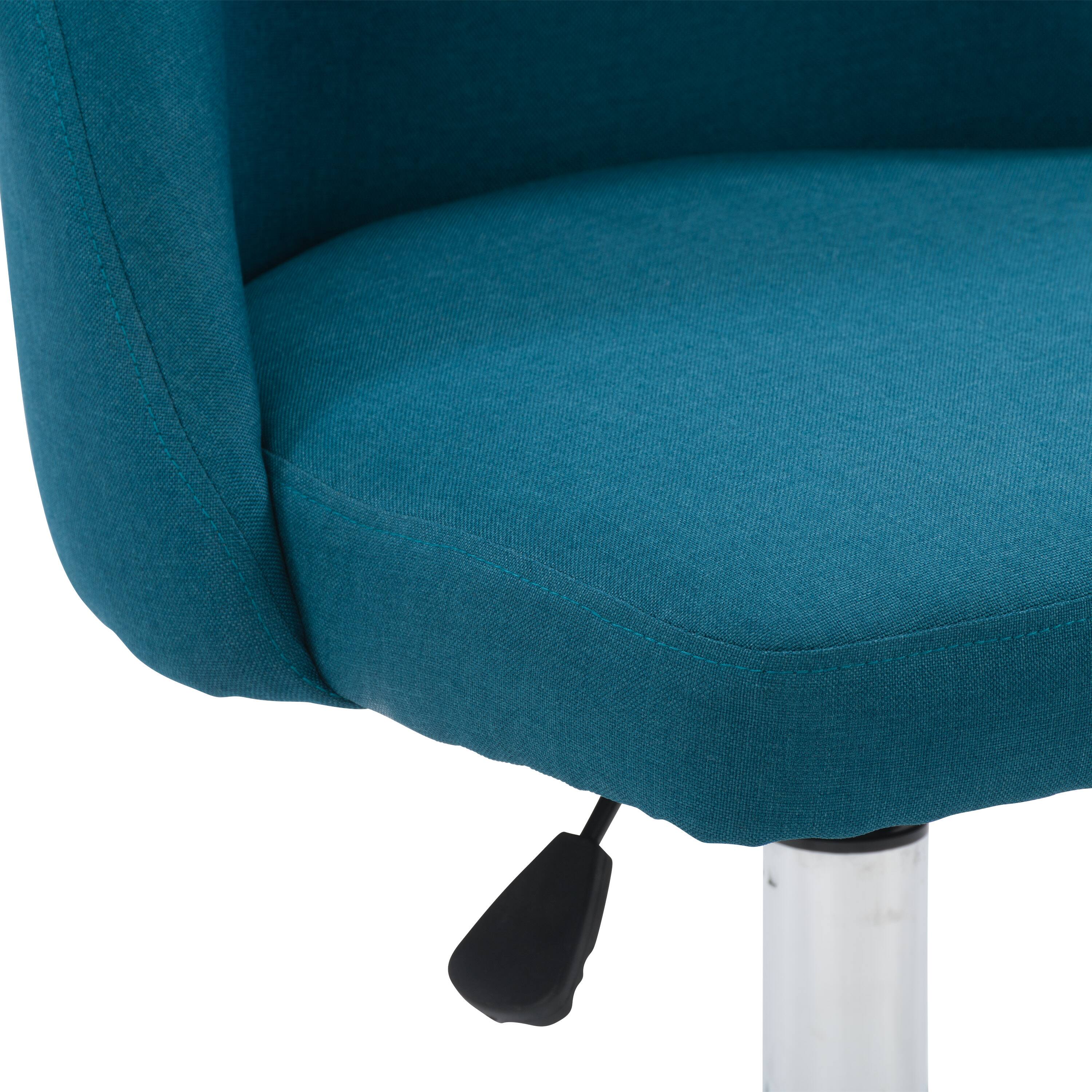 Alt View 17. CorLiving - Marlowe Upholstered Armless Task Chair - Dark Blue.