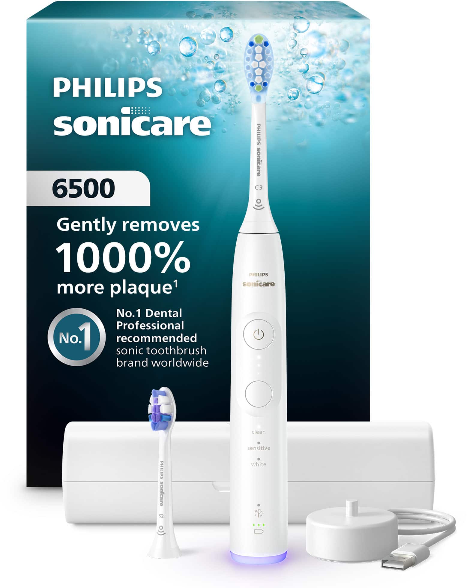 Philips Sonicare - 6500 Series Electric Toothbrush - HX7410/10 - White