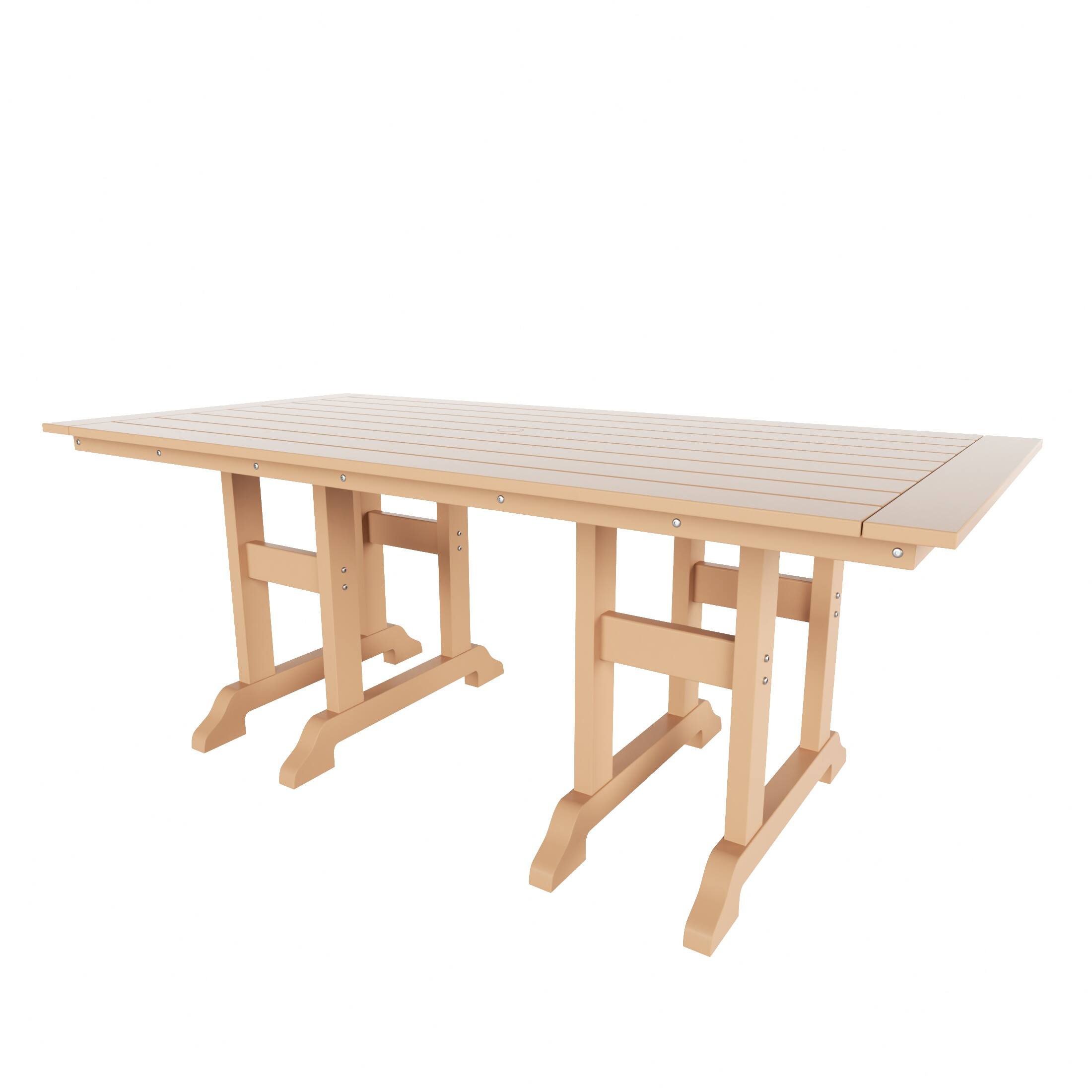 Front. WestinTrends - WestinTrends Malibu 71" Outdoor Patio Dining Table - Teak.