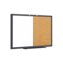 HOMLUX - Combination Board, 36 x 24 Bulletin Boards & Cork Board, Dry Erase Board Bulletin Combo Board - Black
