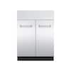 Front. Viking - 30" Outdoor Sink Base Cabinet - Stainless Steel.