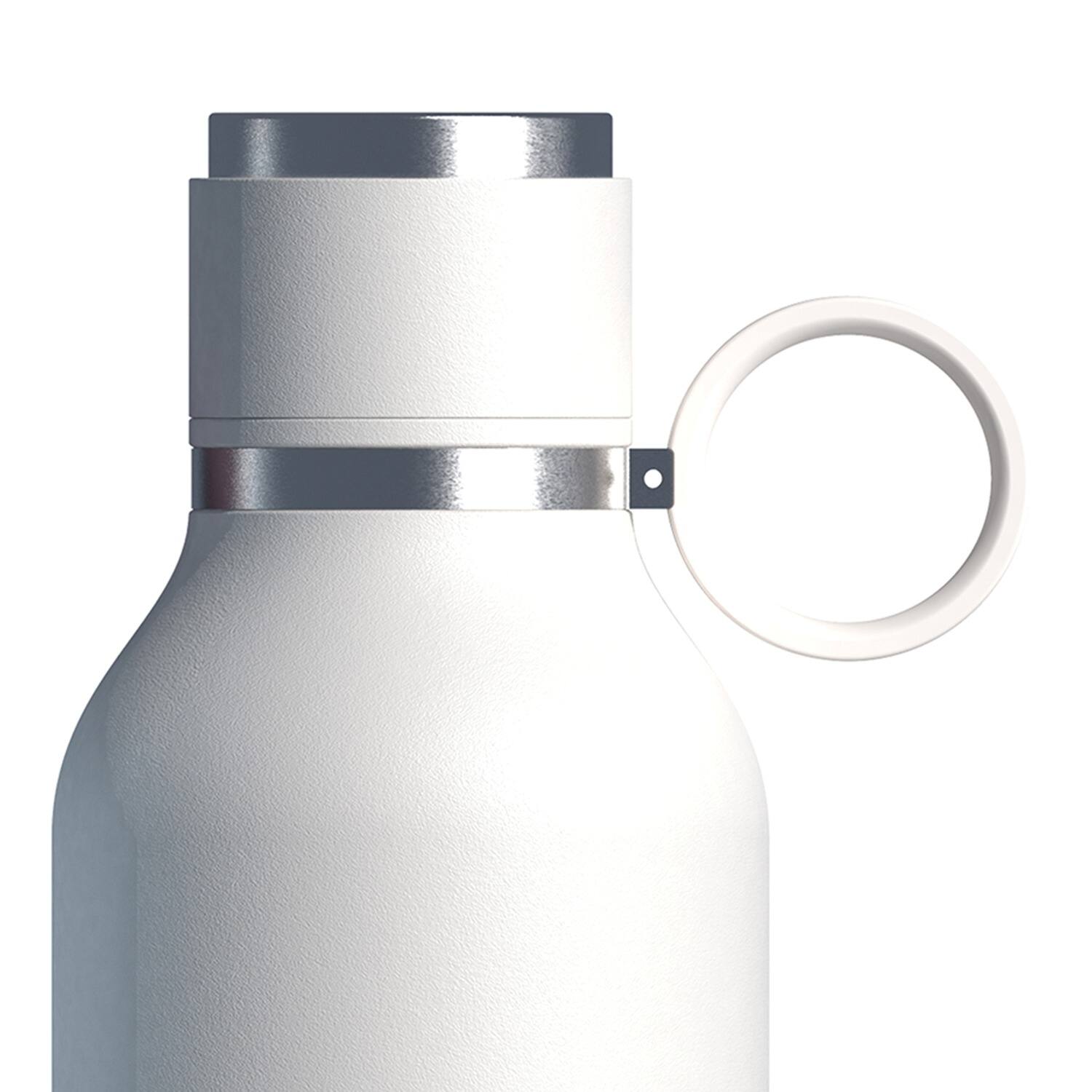 Back. Asobu - 33-Oz Insulated Water Bottle with Removable Dog Bowl - White.