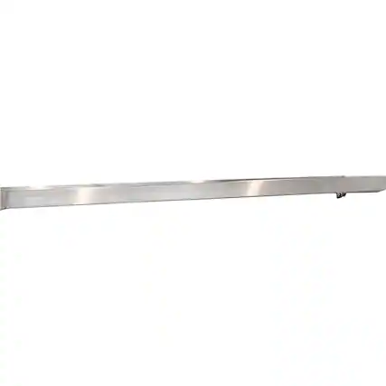 Front. Viking - 24” High Shelf Back Panel - Silver.