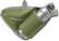 Angle Standard. Gaiam - Walk Fit Waist Pack with Water Bottle - Green.