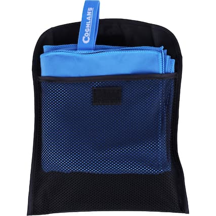Front. Coghlan’s - Coghlan's Microfiber Towel with Storage Pouch - Medium - Blue.