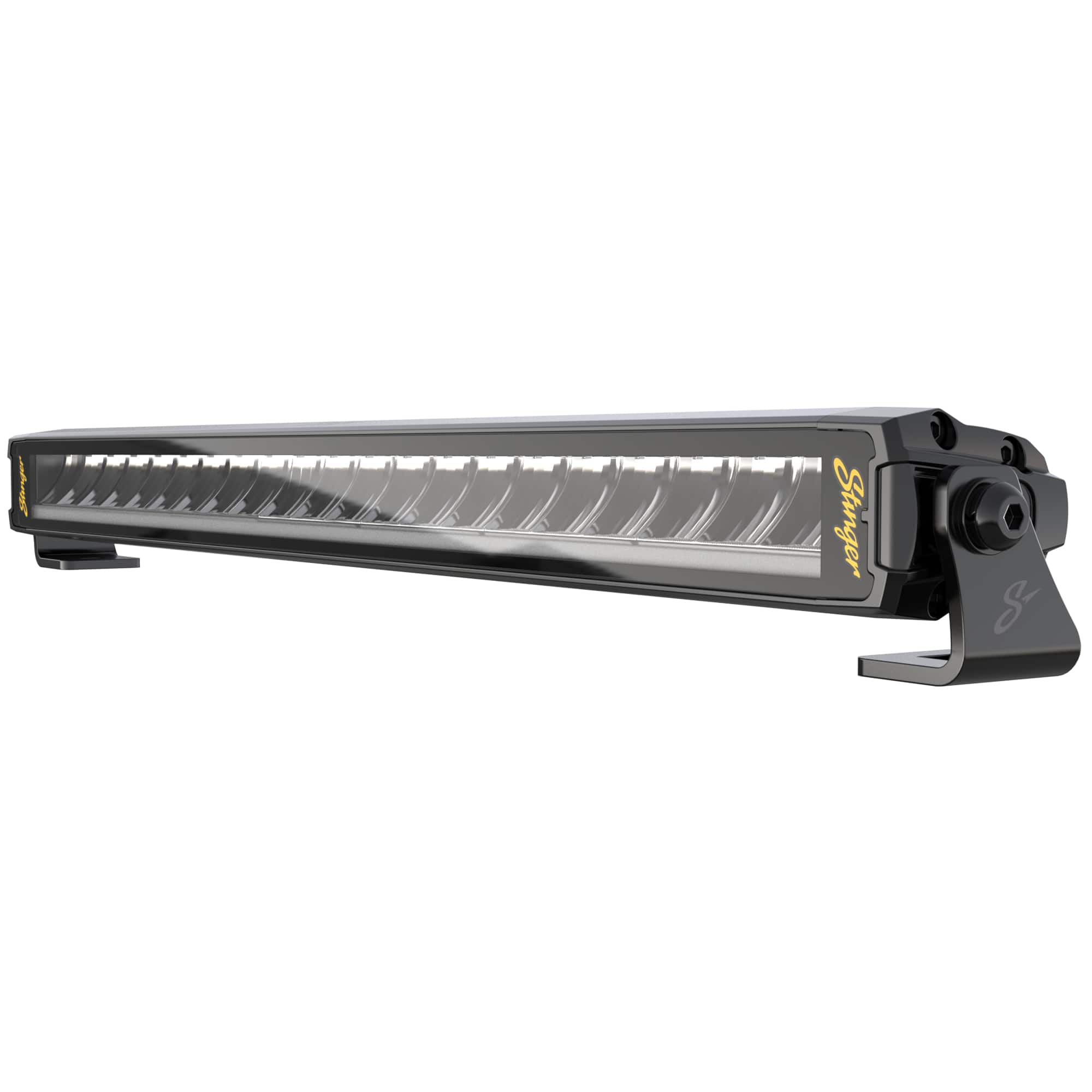 Stinger - HEXCORE 20” Universal Off-Road Straight LED Light Bar, Amber/White Flood & Spot Combo Beam for Cars, Trucks, Jeeps, UTVs - Black