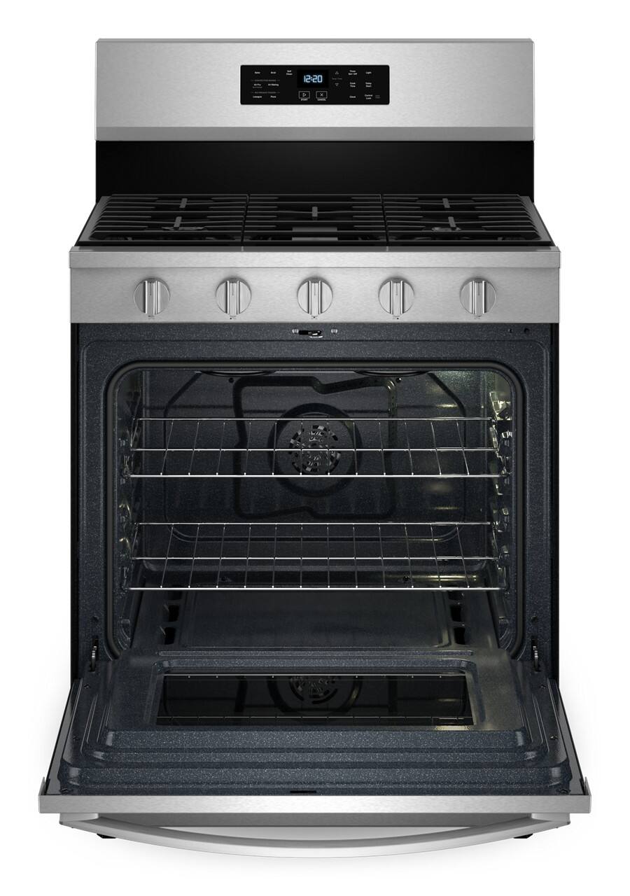 Alt View 2. Whirlpool - 5.0 Cu. Ft. Freestanding Single Gas Range with Air Fry and Air Baking - Stainless Steel.