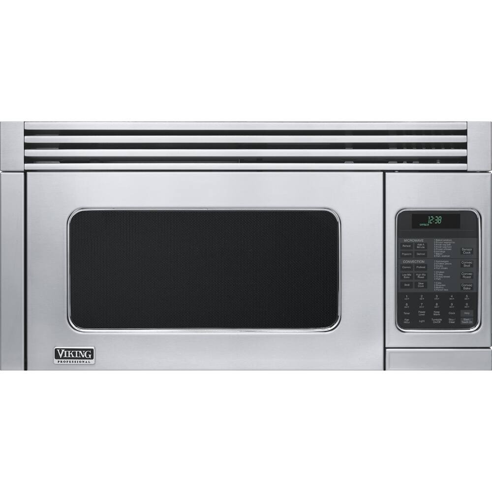 Front. Viking - 1.1 Cu. Ft. Built-In Microwave - Stainless steel.