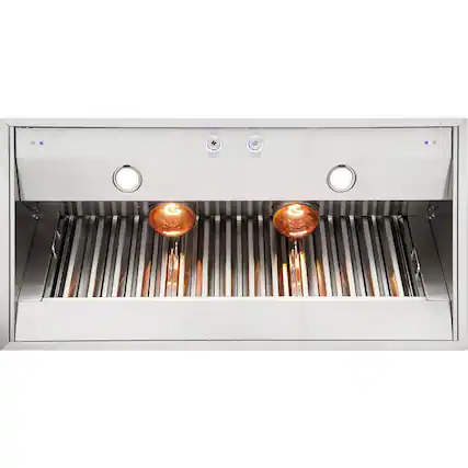 Front. Viking - Professional 5 Series 34" Custom Hood Insert - Custom Panel ready.