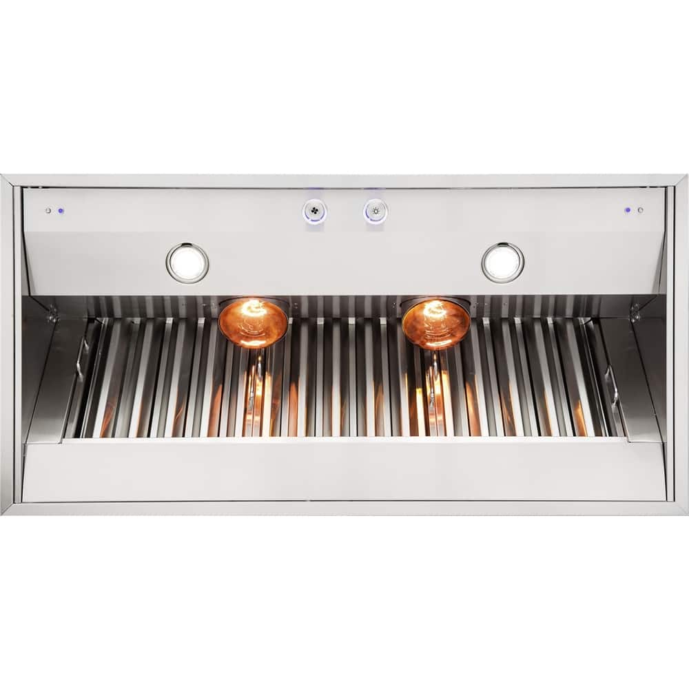 Front. Viking - Professional 5 Series 58" Custom Hood Insert - Custom Panel ready.