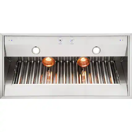 Front. Viking - Professional 5 Series 58" Custom Hood Insert - Custom Panel ready.